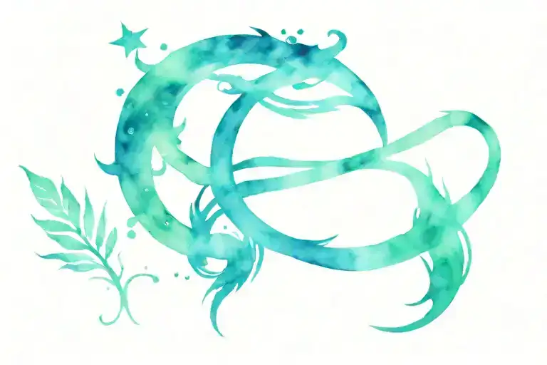 Leo, cancer, virgo star sign tattoo design idea