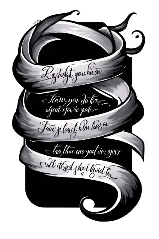 bible verse intertwined tattoo design idea