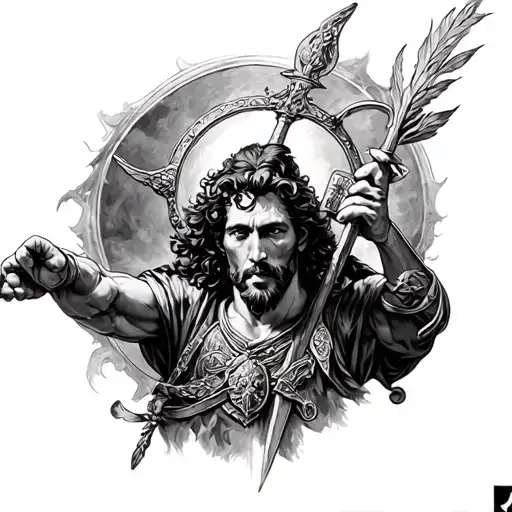 Saint Florian tattoo design idea