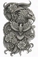 psalm 91 7-8 tattoo design idea