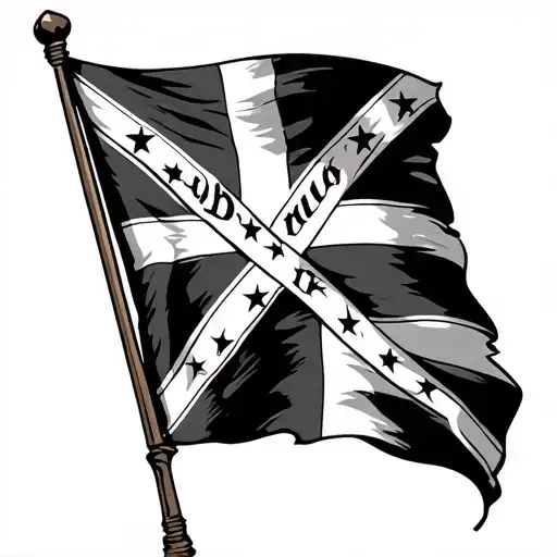 rebel flag tattoo design idea