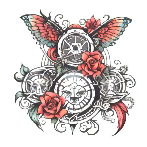 past karma present future tattoo design idea