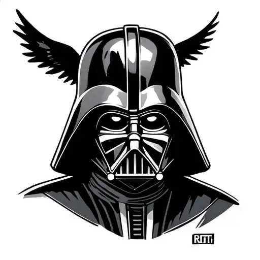 Darth vader with Mojo Jojo tattoo design idea