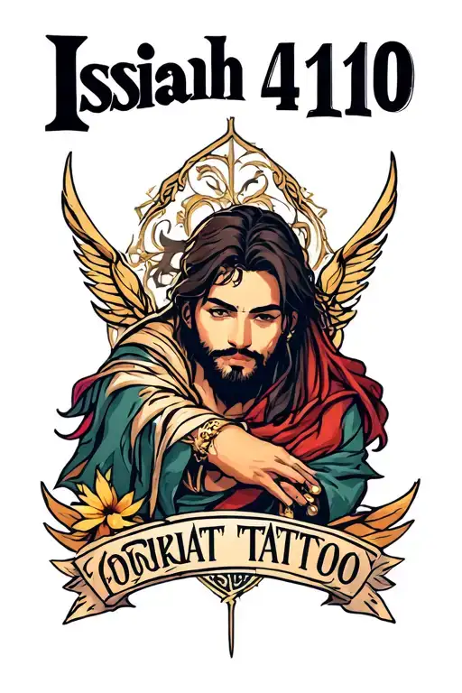 Isaiah 41:10 tattoo design idea