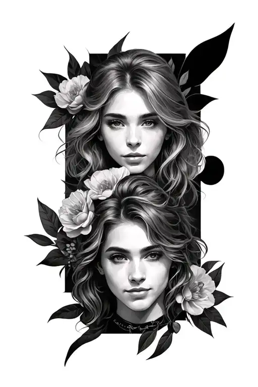 anagram using anna, blake and sean tattoo design idea