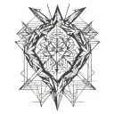 double face tattoo design idea