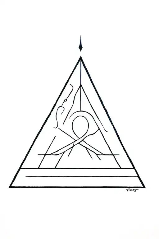 triangle Atlantis Disney movie tattoo design idea