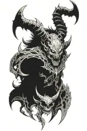 Demons tattoo design idea