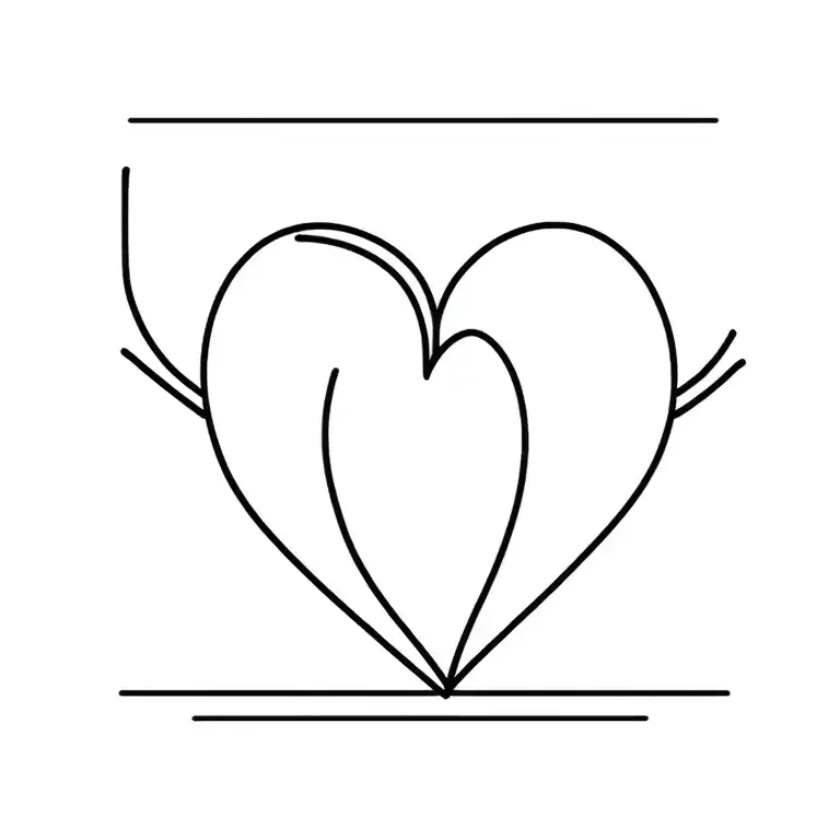 heart surgery recovery journey tattoo design idea
