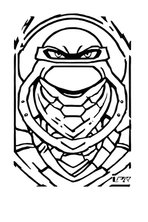 tmnt last ronin warrior tattoo design idea