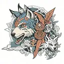princess mononoke tattoo design idea
