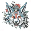 princess mononoke tattoo design idea