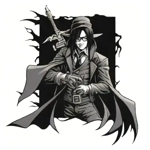alucard de hellsing tattoo design idea