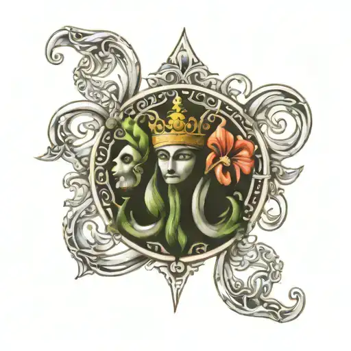 trinacria symbol on the Sicilian tattoo design idea