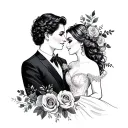 Wedding Anniversary tattoo design idea