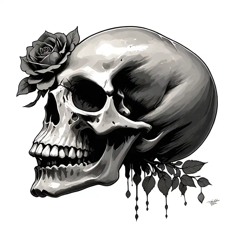 skull tattoo design idea