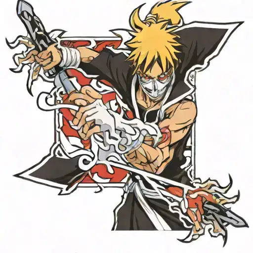 Bleach anime tattoo design idea