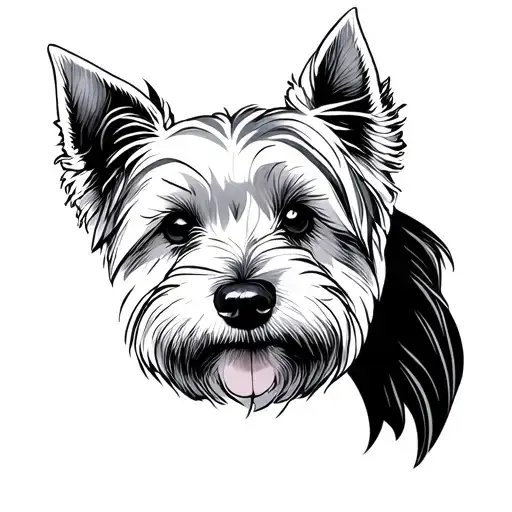 Westie tattoo design idea