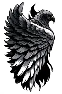 wing left one tattoo design idea