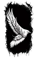 wing left one tattoo design idea