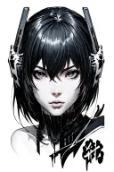 ghost in shell tattoo design idea