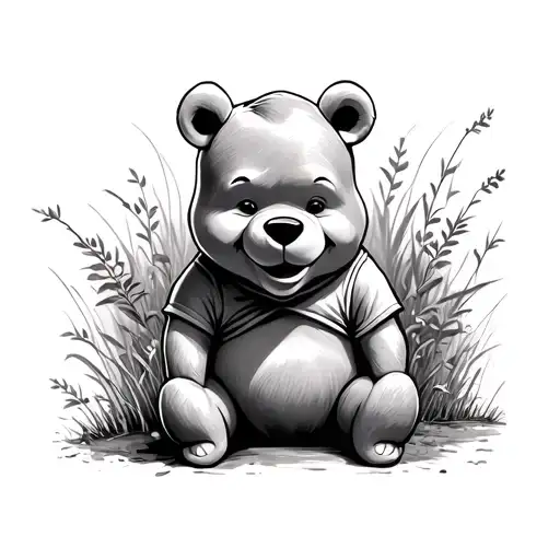 Pooh Bear tattoo design idea