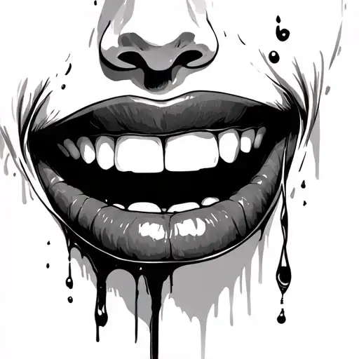smile now cry later tattoo design idea