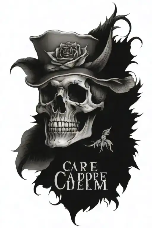 carpe diem,memento mori forearm tattoo tattoo design idea
