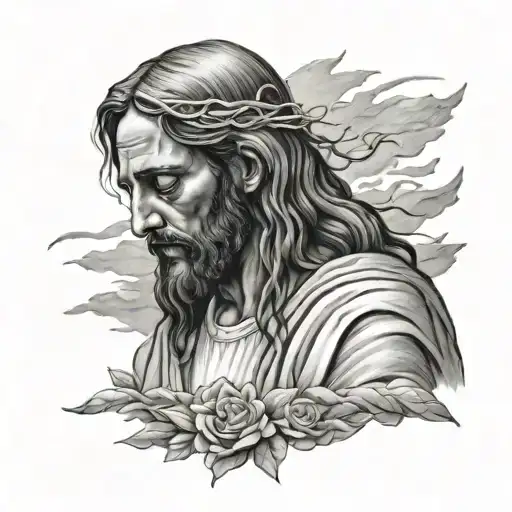 Jesus wept tattoo design idea