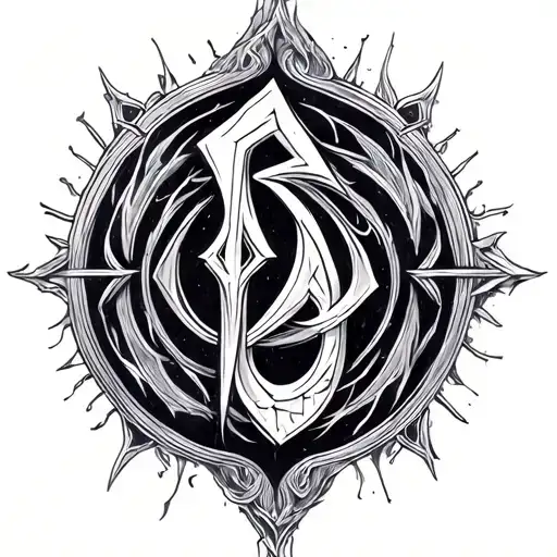 rune from shadowhunters series tattoo design idea