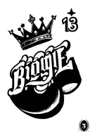The word boogie with a crown above it and a small 13 next to the crown tattoo tattoo design idea