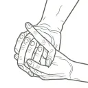 dog touching woman hand with paw tattoo design idea