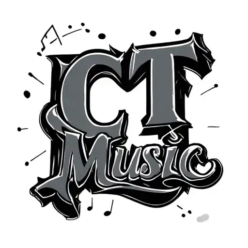subs and subbox with the words CT Music is cursive font tattoo design idea