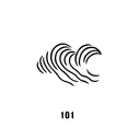 wave highway 101 sign intertwined tattoo design idea