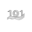 wave highway 101 sign intertwined tattoo design idea