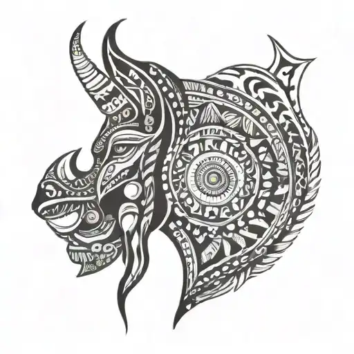 African Tribal tattoo design idea