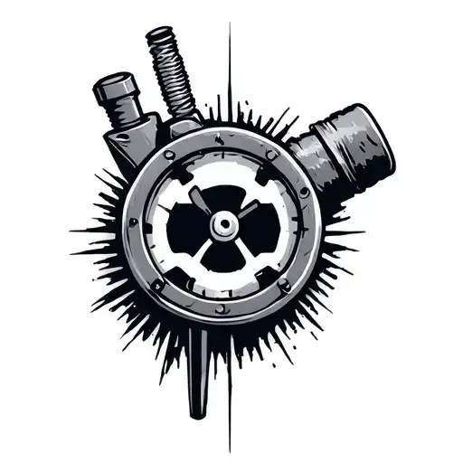 machinist tool with subtle references tattoo design idea