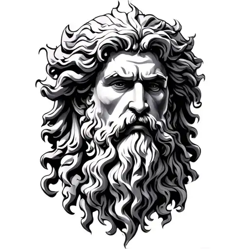 Zeus tattoo design idea