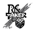 3 dice that say risk taker across it tattoo design idea