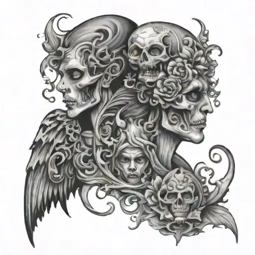 lost souls tattoo design idea