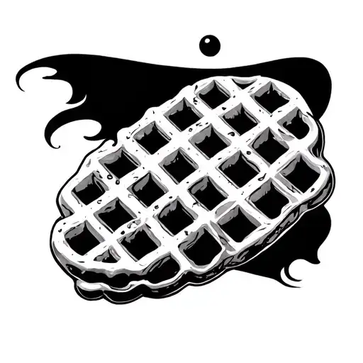 waffle tattoo design idea