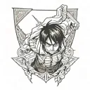 attack on titan eren tattoo design idea