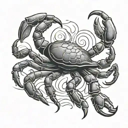 Scorpion And Crab tattoo design idea