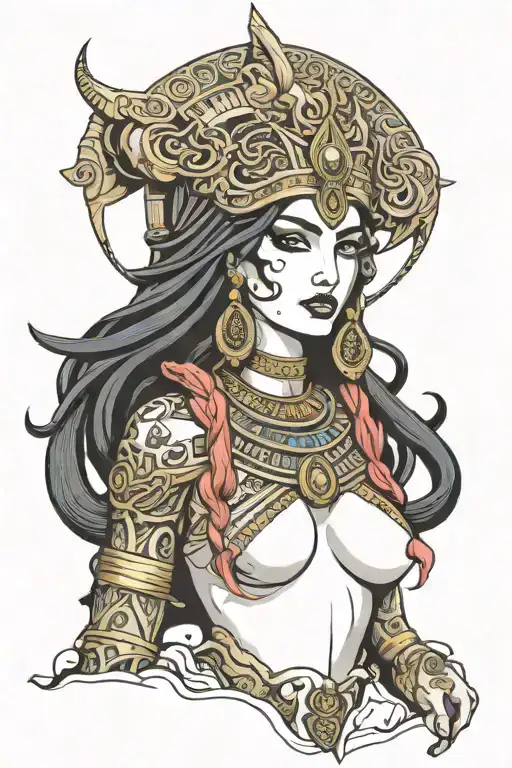 Isis Goddess tattoo design idea
