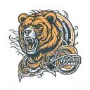 Chicago bears tattoo design idea