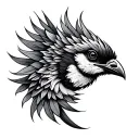 quetzal bird tattoo design idea