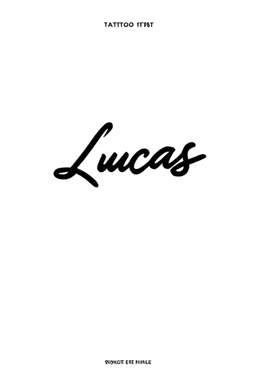 "Lucas" name tattoo design tattoo design idea