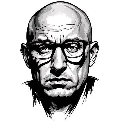 "actor with bald head glasses" "actor with bald head glasses" theater stage tattoo design idea