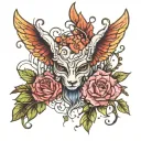anxiety mental health tattoo design idea
