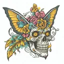 anxiety mental health tattoo design idea